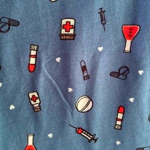 Nurse/doctor print leggings